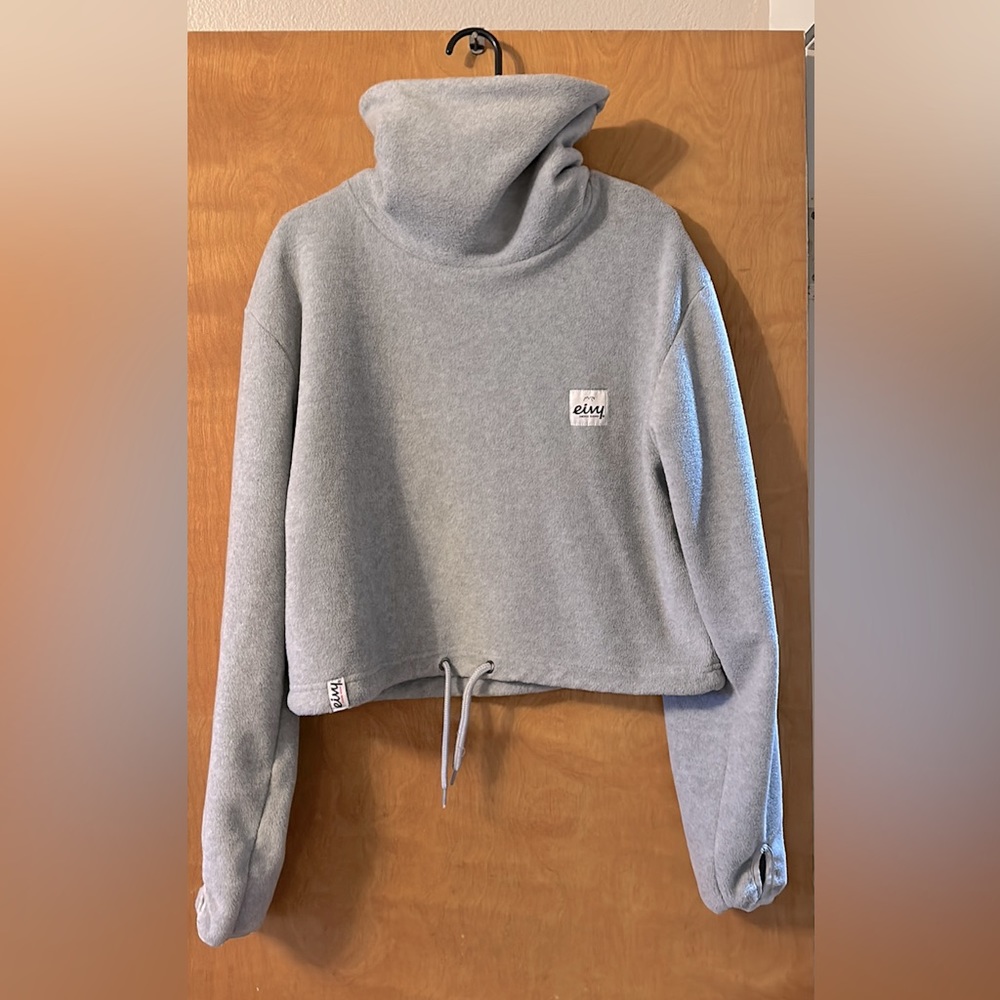 Eivy clothing women’s gray fleece with neck warmer